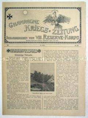 Kriegszeitung des VIII. Reserve-Korps von der Westfront