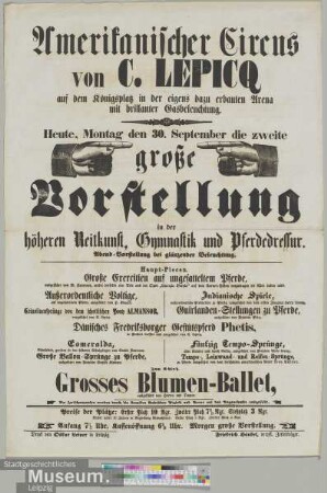 Amerikanischer Circus von C. Lepicq