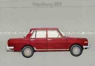 Blatt aus einer Mappe mit historischen Auto-Modellen als Vorgänger des PKW "Wartburg"