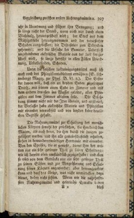 Vergleichung zwischen unsern Nahrungsmitteln etc. - Angewöhnung.