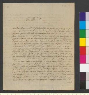 Brief von Riemer, Friedrich Wilhelm an Goethe, Johann Wolfgang von