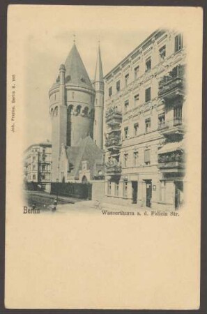 Ansichtskarte "Wasserthurm an der Fidicinstraße" [1/2]