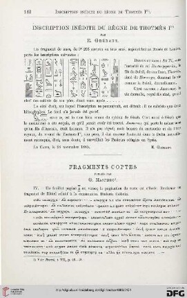 7: Inscription inédite du règne de Thotmès Ier