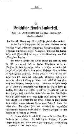 Erziehliche Knabenhandarbeit
