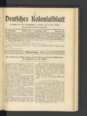 28. Jahrgang, 01. Dezember 1917, Nummer 23