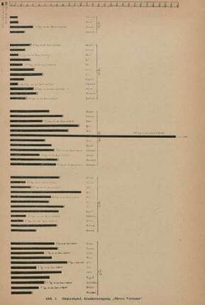 Abb. 2. Säulentafel, Krankenzugang "Sierra Ventana"