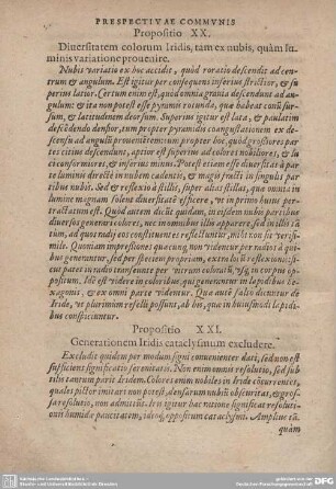 Propositio XX. Diversitatem colorum Iridis, tam ex nubis, quam luminis variatione provenire.