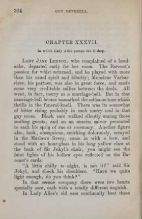 Chapter XXXVII. In which Lady Alice pumps the Bishop