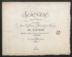 Serenade pour le clavecin