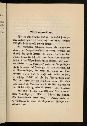 99-111, 5. Abkommandiert