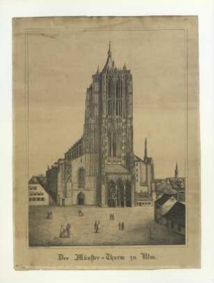 Münster. Westfassade. um 1850