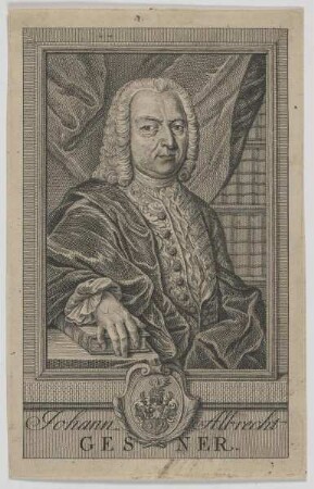 Bildnis des Johann Albrecht Gesner