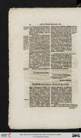 Kayserlich Executions-Edict de An. 1648