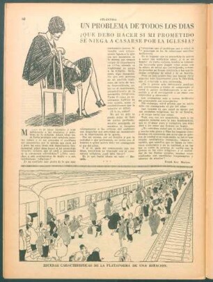 Escenas características de la plataforma de una estación