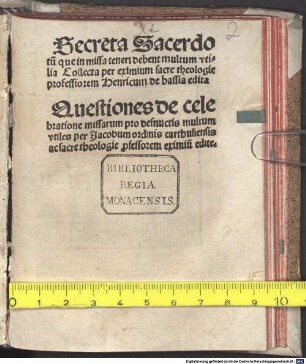 Secreta Sacerdotum, que in missa teneri debent