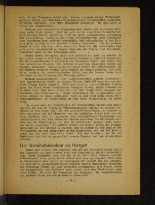 Der Wirtschaftsbürokrat als Herrgott