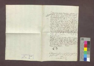 Äbtissin Maria Anna von Schännis geb. von Eptingen beauftragt Baron Franz von Eptingen mit der Vermögensauseinandersetzung ihrer Eltern.