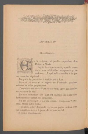 Capítulo IV - El recibimiento