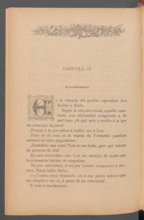 Capítulo IV - El recibimiento