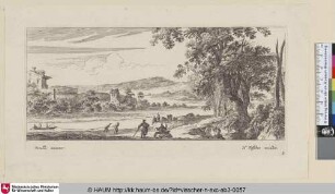 [Schlepper-Boot auf einem Fluss; Tow-boat on a river]