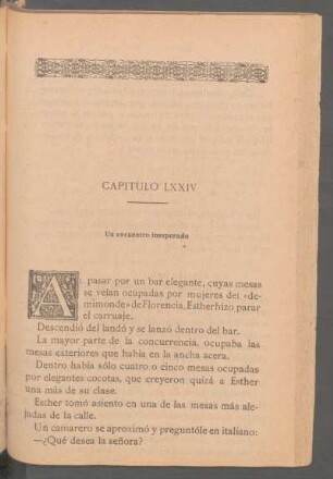 Capítulo LXXIV - Un encuentro inesperado