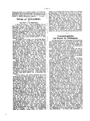 Beiträge zur Heimatgeschichte : II. ; Graf Adolf I. von Schauenburg