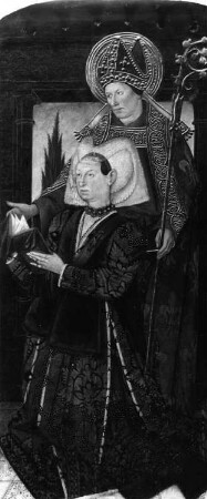 Der Heilige Ludwig von Toulouse mit kniender Stifterin