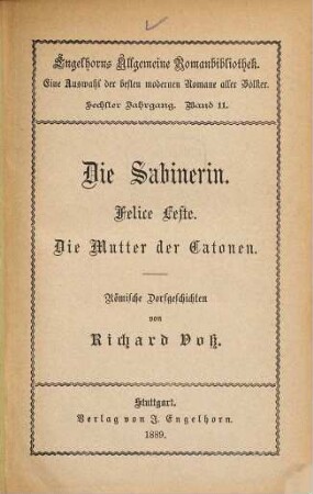 Die Sabinerin