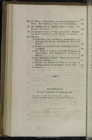 Druckfehler im ersten Doppelhefte des Jahrgangs 1851