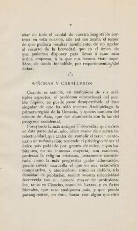 Senoras y caballeros