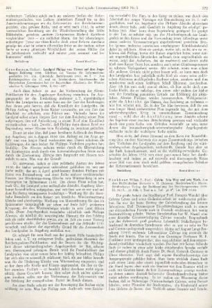 371-372 [Rezension] Grundmann, Herbert, Landgraf Philipp von Hessen auf dem Augsburger Reichstag 1530