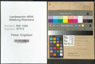 Entnazifizierung Engelbert Pelzer , geb. 26.01.1898 (Landwirt)