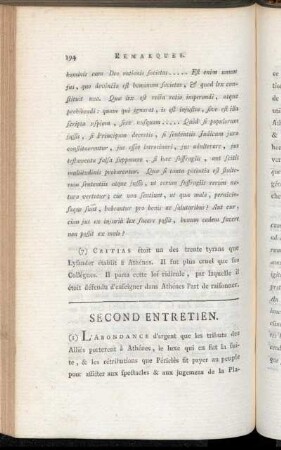 Second Entretien.