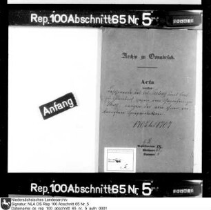 Beschwerde des Kolon Terling und Konsorten zu Glandorf gegen den Gografen zu Iburg wegen der von ihnen verlangten Heuabgaben