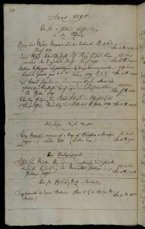 Von Hhn v. Haller's Buchhandlung in der Schweiz. - Aus hiesiger Kasse bezahlt. - Vom Verleger [Multhaupt] gegeben. - Von Hhn Geh. Justiz Rath Michaelis.