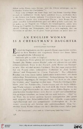 7: An english woman is a Chergyman's daughter