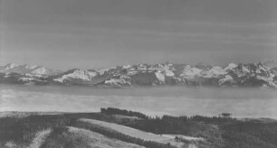 Reproduktion der Alpenkette