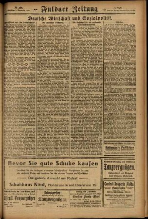 Zweite Ausgabe vom Samstag, den 01. November 1924.