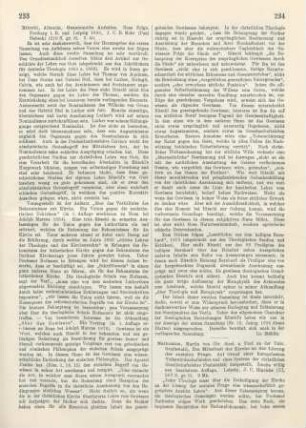 233-234 [Rezension] Ritschl, Albrecht, Gesammelte Aufsätze