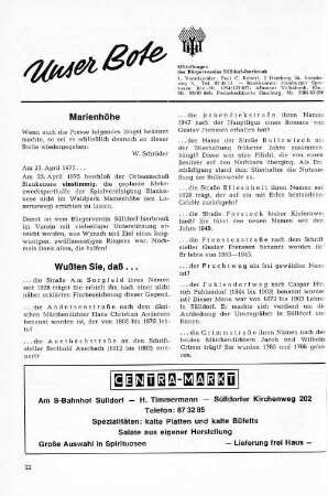 Wussten Sie, daß...
