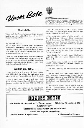 Wussten Sie, daß...