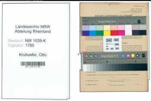 Entnazifizierung Otto Kruhoefer , geb. 07.10.1910 (Milchhaendler)