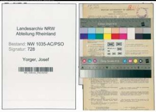 Entnazifizierung Josef Yorger , geb. 24.05.1912 (Baufuehrer)