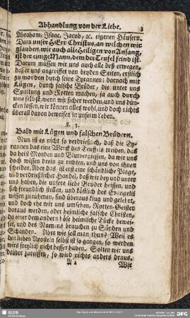 §. 3. Bald mit Lügen und falschen Brüdern
