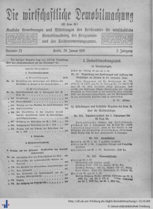 Nr. 23, 29. Januar 1919