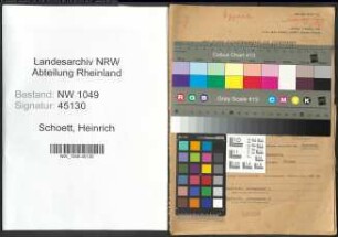 Entnazifizierung Heinrich Schoett , geb. 15.10.1899 (Angestellter)