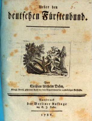 Ueber den deutschen Fürstenbund