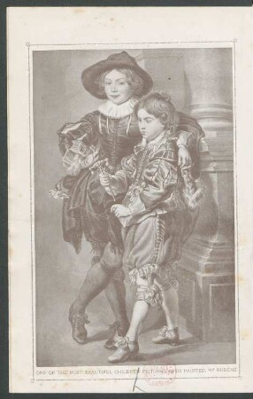 Tafel: One of the most beautiful children pictures ever painted. By Rubens.