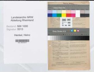 Entnazifizierung Heinz Henkel, geb. 07.03.1915 (Beamter)