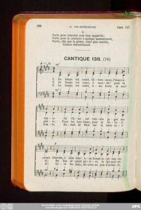 Cantique 138.